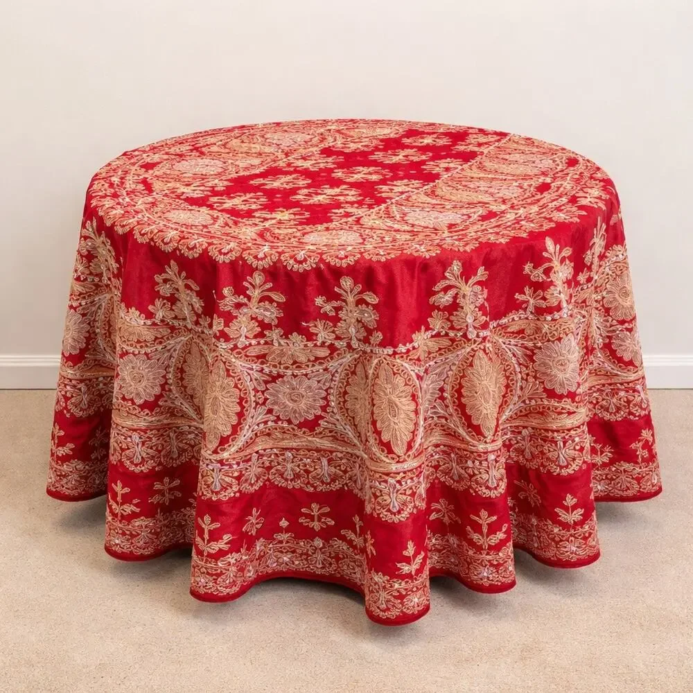 Other embroidered red